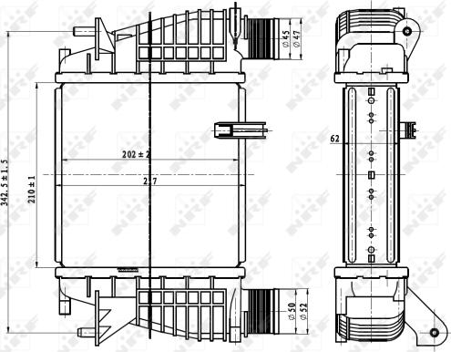 Wilmink Group WG1724115 - Intercooler, şarj cihazı furqanavto.az