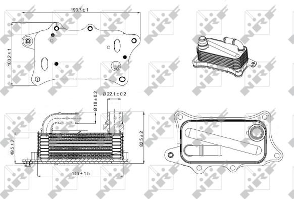 Wilmink Group WG1720011 - Yağ soyuducu, mühərrik yağı www.furqanavto.az