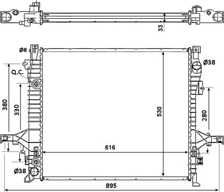 Wilmink Group WG1723316 - Radiator, mühərrikin soyudulması furqanavto.az