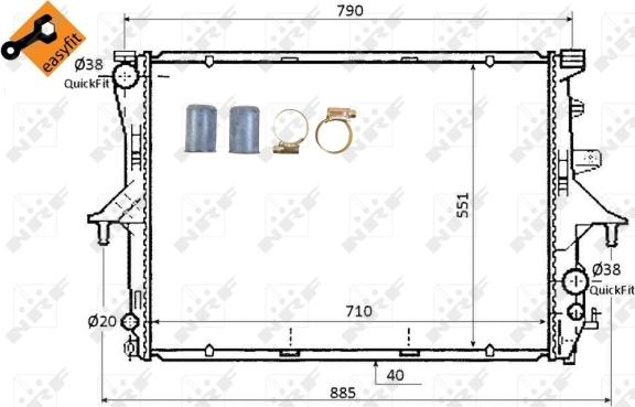 Wilmink Group WG1722668 - Radiator, mühərrikin soyudulması www.furqanavto.az