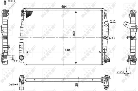 Wilmink Group WG1722050 - Radiator, mühərrikin soyudulması furqanavto.az