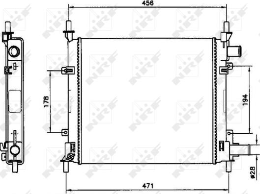 Wilmink Group WG1722845 - Radiator, mühərrikin soyudulması furqanavto.az