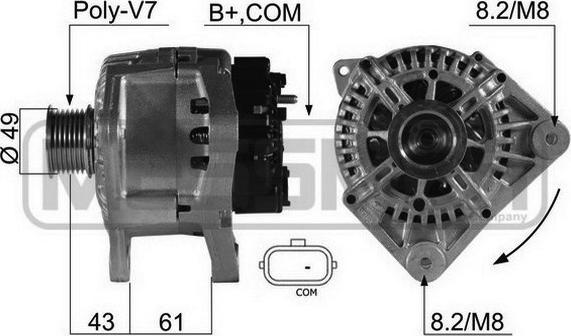 Wilmink Group WG2011989 - Alternator furqanavto.az