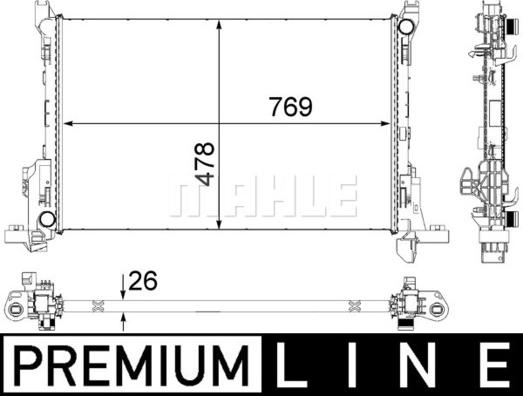 Wilmink Group WG2184050 - Radiator, mühərrikin soyudulması furqanavto.az