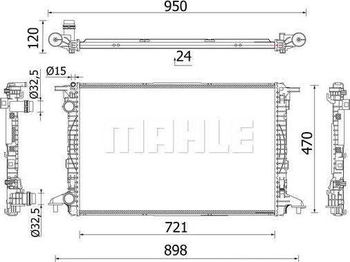 Wilmink Group WG2183152 - Radiator, mühərrikin soyudulması furqanavto.az