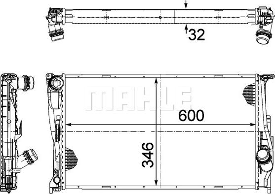 Wilmink Group WG2182293 - Radiator, mühərrikin soyudulması furqanavto.az