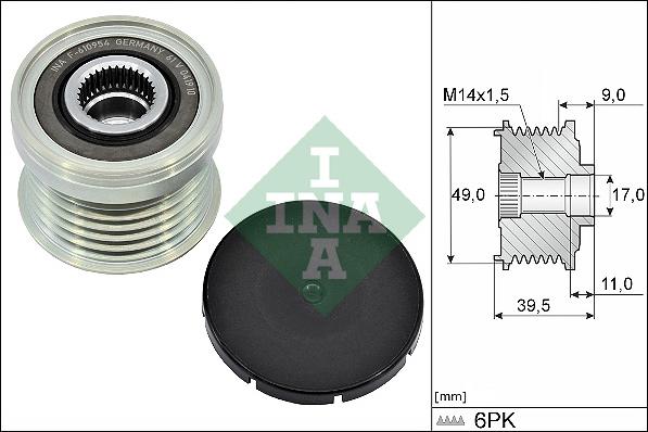 Wilmink Group WG2202808 - Kasnak, alternator, sərbəst dönərli mufta furqanavto.az