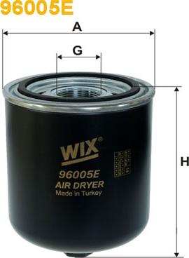 WIX Filters 96005E - Hava qurutma kartuşu, sıxılmış hava sistemi furqanavto.az