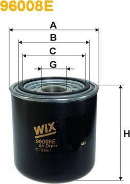 WIX Filters 96008E - Hava qurutma kartuşu, sıxılmış hava sistemi furqanavto.az