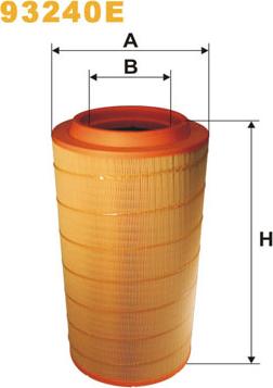 WIX Filters 93240E - Hava filtri furqanavto.az