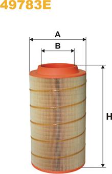 WIX Filters 49783E - Hava filtri furqanavto.az