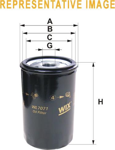 WIX Filters WL7250 - Yağ filtri furqanavto.az