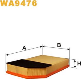 WIX Filters WA9476 - Hava filtri furqanavto.az