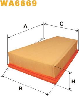 WIX Filters WA6669 - Hava filtri furqanavto.az