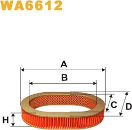 WIX Filters WA6612 - Hava filtri furqanavto.az