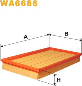 WIX Filters WA6686 - Hava filtri furqanavto.az