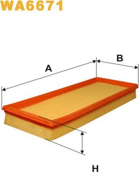 WIX Filters WA6671 - Hava filtri furqanavto.az