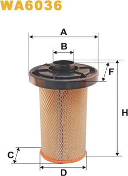 WIX Filters WA6036 - Hava filtri furqanavto.az