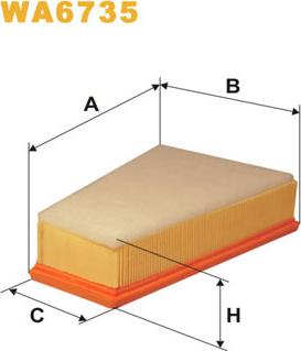 WIX Filters WA6735 - Hava filtri furqanavto.az