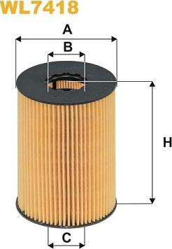 WIX Filters WL7418 - Yağ filtri furqanavto.az