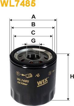 WIX Filters WL7485 - Yağ filtri furqanavto.az