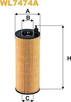 WIX Filters WL7474A - Yağ filtri furqanavto.az