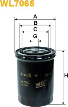WIX Filters WL7065 - Yağ filtri furqanavto.az