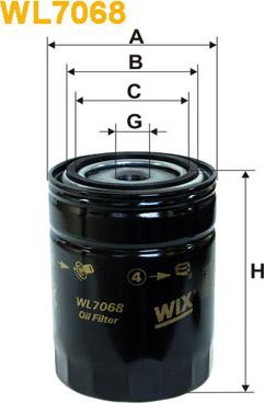 WIX Filters WL7068 - Yağ filtri furqanavto.az