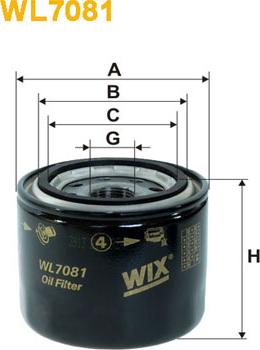 WIX Filters WL7081 - Yağ filtri furqanavto.az