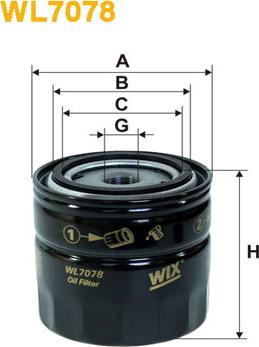 WIX Filters WL7078 - Yağ filtri furqanavto.az