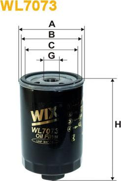 WIX Filters WL7073 - Yağ filtri furqanavto.az