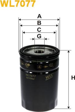 WIX Filters WL7077 - Yağ filtri furqanavto.az