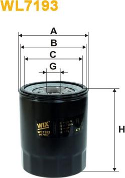 WIX Filters WL7193 - Yağ filtri furqanavto.az