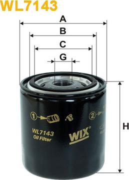 WIX Filters WL7143 - Yağ filtri furqanavto.az
