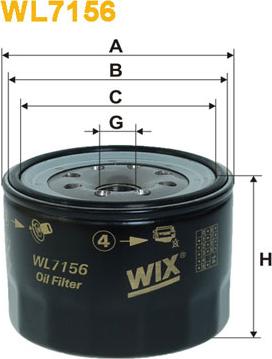 WIX Filters WL7156 - Yağ filtri furqanavto.az