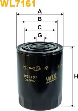 WIX Filters WL7161 - Yağ filtri furqanavto.az