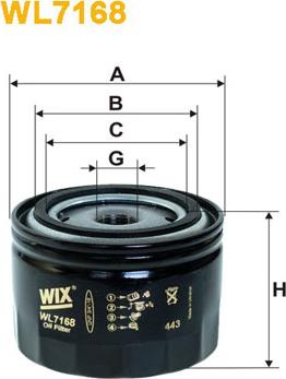 WIX Filters WL7168 - Yağ filtri furqanavto.az