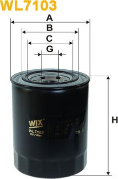 WIX Filters WL7103 - Yağ filtri furqanavto.az