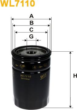 WIX Filters WL7110 - Yağ filtri furqanavto.az