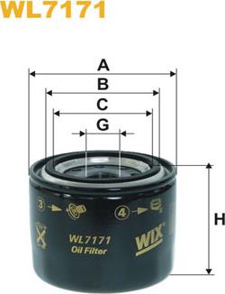 WIX Filters WL7171 - Yağ filtri furqanavto.az