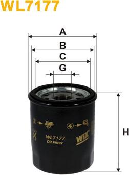 WIX Filters WL7177 - Yağ filtri furqanavto.az