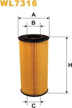 WIX Filters WL7316 - Yağ filtri furqanavto.az