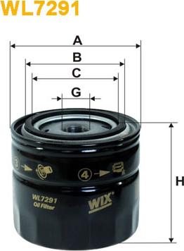 WIX Filters WL7291 - Yağ filtri furqanavto.az