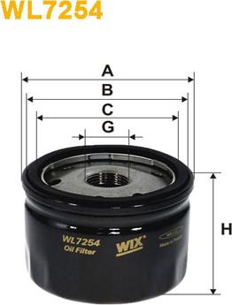 WIX Filters WL7254 - Yağ filtri furqanavto.az