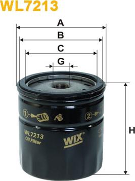 WIX Filters WL7213 - Yağ filtri furqanavto.az