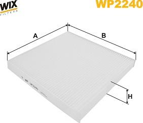 WIX Filters WP2240 - Filtr, daxili hava furqanavto.az