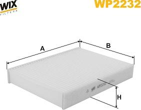 WIX Filters WP2232 - Filtr, daxili hava furqanavto.az