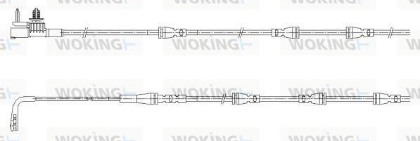 Woking 001197 - Xəbərdarlıq Kontakt, əyləc padinin aşınması furqanavto.az