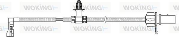 Woking 001167 - Xəbərdarlıq Kontakt, əyləc padinin aşınması furqanavto.az