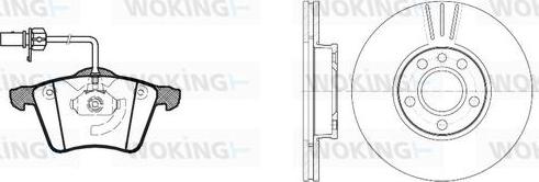 Woking 86213.00 - Əyləc dəsti, diskli əyləclər furqanavto.az